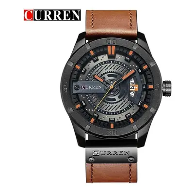 (orange) Curren Luxury Men Military Sports Watches Men&apos;s Quartz Date Clock Man Wrist Watch