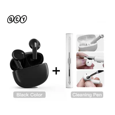 (T20 Black Type 4) QCY T20 TWS Wireless Earphones Bluetooth 5.3 Earbuds 68ms Low Latency