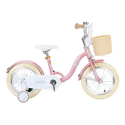 (14 Inch) Kids Girls Bike Bicycle Cycle Pink Stabilisers