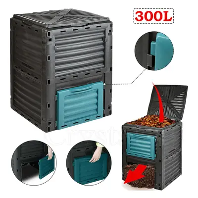 300L Garden Composter Bin Organic Waste Compost Converter Eco Friendly