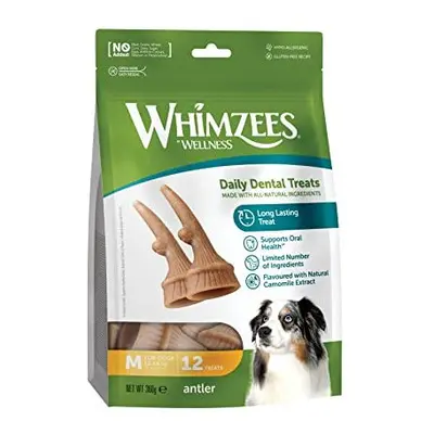 Antler, Occupying Dental Treat with Calming Effects for Medium Dogs (12-18kg), All-Natural, Grai