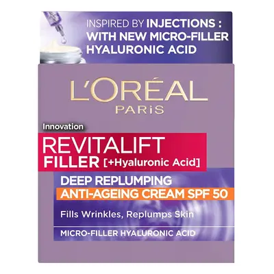 L'Oreal Paris Revitalift Filler + Hyaluronic Acid Anti Ageing Anti-Wrinkle Spf Replumping Day Cr