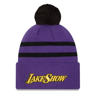 LA Lakers Knitted New Era Bobble Cuff Beanie