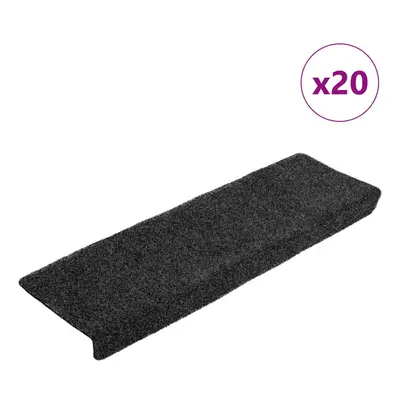 (grey, pcs) vidaXL Stair Mats Carpet Stair Treads Decor Stair Step Protector Needle Punch