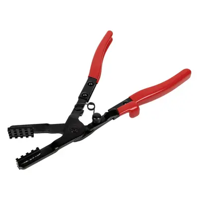 Angled Hose Clamp Pliers - 100mm Jaw Capacity - Spring Loaded - Locking Function