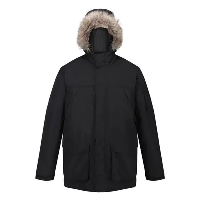 (M, Black) Regatta Mens Salinger II Faux Fur Insulated Parka