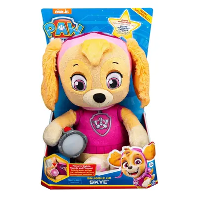 Paw Patrol Snuggle Up Skye Plush with Torch and Sounds, for Kids Aged Years and Over, Multicolou