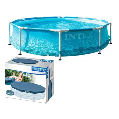 Intex Beachside Pool And A Pool Cover - 10FT