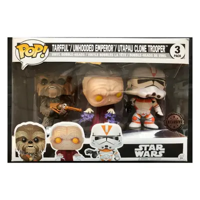 Funko Set 3Â figurines Pop. Star Wars Tarfful Unhooded Emperor Utapau Clone 2017Â Fall Conventio