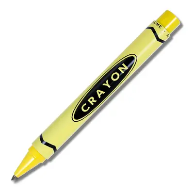 ACME Studios Crayon - Yellow Retractable Roller Ball Pen by Adrian Olabuenaga (PACME3YLRR)