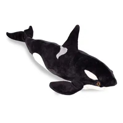 Real Planet Whale Plush Toy - Realistic Stuffed Animal Gift for Kids All Ages Large Ocean Orca P