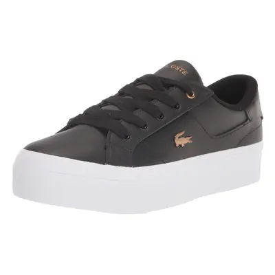 Lacoste Womens Ziane Platform 1 Cfa Sneaker Black/Gold Croc US