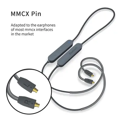 (MMCx PIN) KZ Aptx HD QCC3034 Bluetooth5.0 Wireless Module Earphone Upgrade Cable