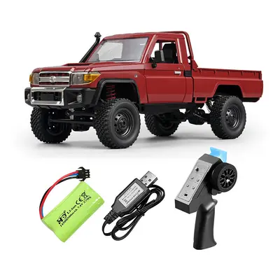 (Red MN82) MN82 RC Car 1:12 MN Model RTR Pickup Truck 2.4G LC79 4WD Motor Proportional Off-road 