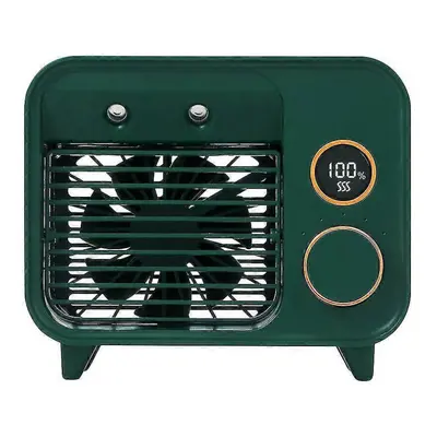 (green) Portable Mini Desktop Air Cooler Spray Cooling Fan Humidifier (D-583-A)