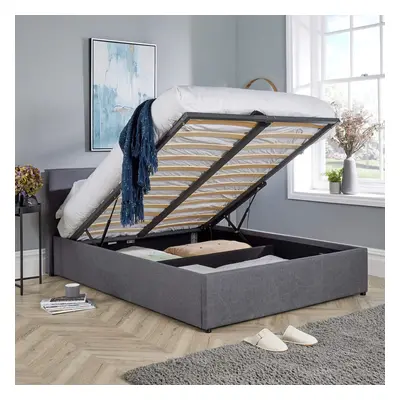 (Double) Home Source Endura Ottoman End Lift Bed Frame Grey