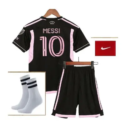 (black, YaÅ) Inter Miami Messi Black Children&apos;s Jersey Pieces