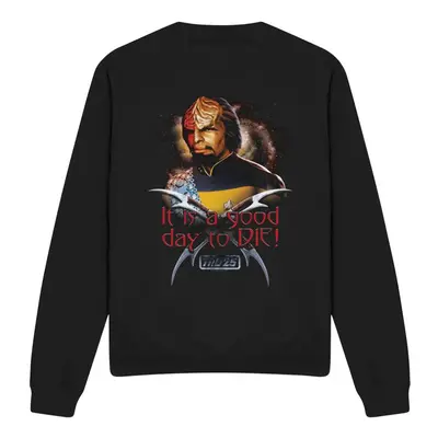 (XXL, Black) Star Trek Unisex Adult Good Day to Die Sweatshirt