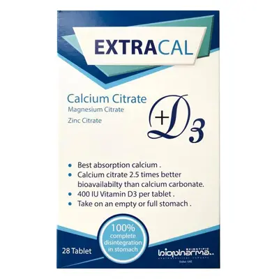 Extracal Calcium Citrate Tablets 28's