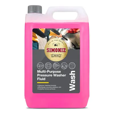 SAPP0174A Multi Purpose Pressure Washer Shampoo Fluid, Pink, Litre