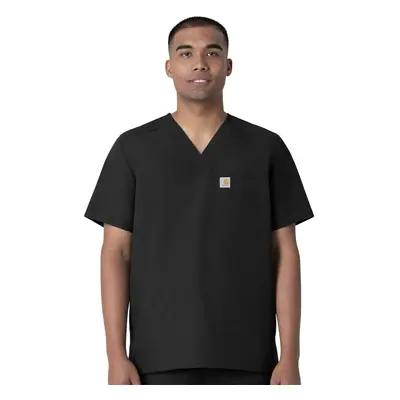 Carhartt Men's Force V-Neck Shirttail Top Black Small