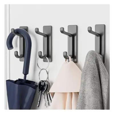 Stick on Hooks for Hanging, Extra Sticky 6KG (Max), Coat Hook on Door for Towel Coat Hat Key, Me