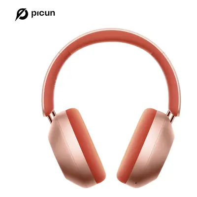 (Pink) Picun F6 Active Noise Cancelling Wireless Headphones Head Tracking 3D