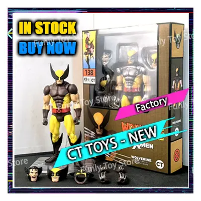 (Wolverine 138, New-CT Factory) Ct Toys Wolverine Mafex Figure Brown Comic Ver X-Men Anime Actio