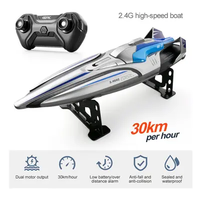 (s1 grey) S1 2.4G Rc Boat Double motor Wireless Electric Long Endurance High Speed Racing Boat S