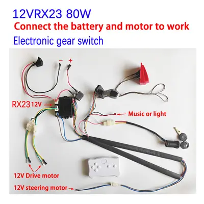 (12V RX23 B) Self-Made High-Power Children Electric Ride on Baby Car Switch Remote Control Contr