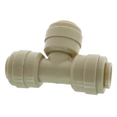 (Beige) 50pcs Tee Connector Quick Connection Garden Water Irrigation Sprinkler