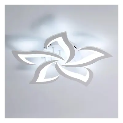 (White - Cool White 6000k) 6500K Cool White Acrylic Petal Design Chandelier