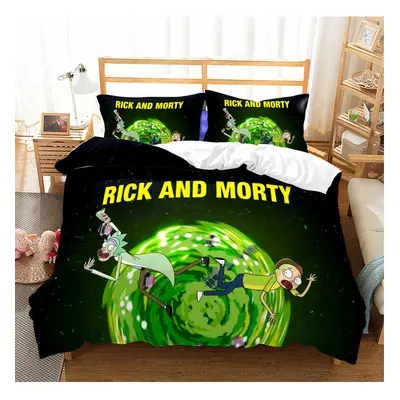 (Pattern 03, Double) Rick and Morty Bedding Single Double Duvet Cover