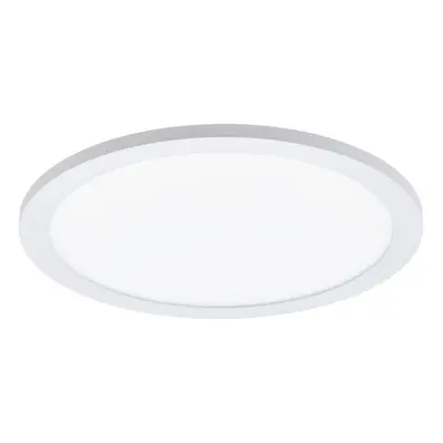 Flush Ceiling Light Colour White Shade White Plastic Bulb LED 14W Included