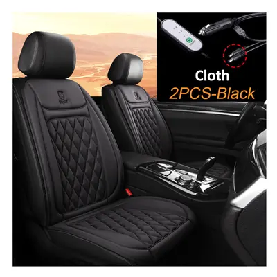 (2Pcs Black) Karcle Car Seat Heater Electric Heated Car Heating Cushion Winter Seat