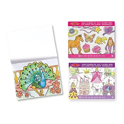 Pack of Jumbo Colouring Book - Princess & Fairy, Animals and Pink | Activity Pad | years+ | Gift