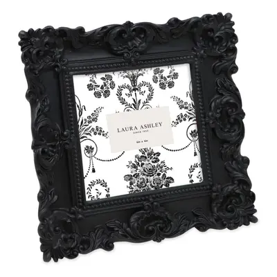 Laura Ashley 4x4 Black Ornate Textured Hand-Crafted Resin Picture Fram