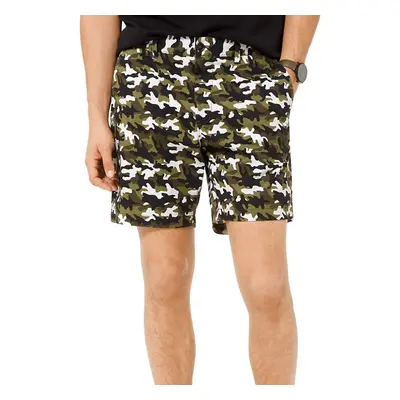 Michael Kors Mens Summer Camo Casual Chino Shorts Green