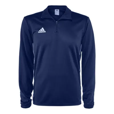 adidas Mens Core Soccer Training Sweatshirt Dark BlueWhite Large