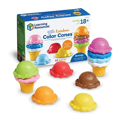 Learning Resources Smart Snacks Rainbow Color Cones Color Identificat