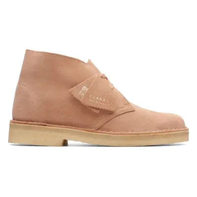 Clarks Women's Desert Chukka Boot Warm Beige Suede