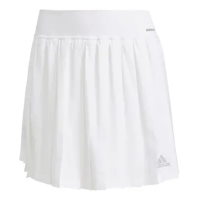 adidas Women's Club Tennis Pleated Skirt White/Grey Medium