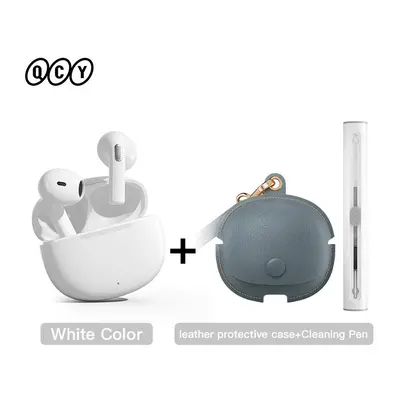 (T20 White Type 6) QCY T20 TWS Wireless Earphones Bluetooth 5.3 Earbuds 68ms Low Latency