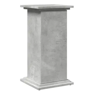 vidaXL Display Stand with Storage Plant Stand Concrete Grey Engineered Wood