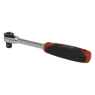 72-Tooth Compact Head Ratchet Wrench - 1/4" Sq Drive - Flip Reverse - Soft Grip