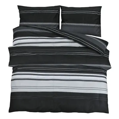 (black stripes, x cm + x cm/ pcs) vidaXL 1/2x Duvet Cover Set Cotton Duvet Slipcover Sheet Multi