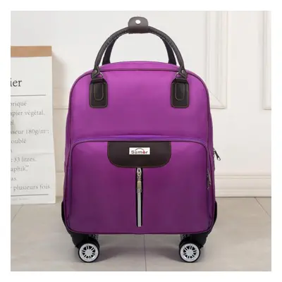 (purple, 38cm*20cm* 43cm) Trolley Travel Bag Men&apos;s And Women&apos;s Hand Luggage Bag Large-