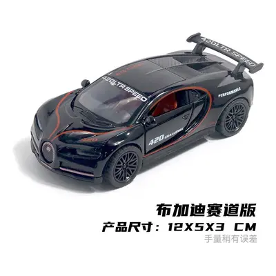 (Bugatti Black) 1:36 Diecast Alloy Car Model Children's Toy Car Open the door Decoration Cool Ra