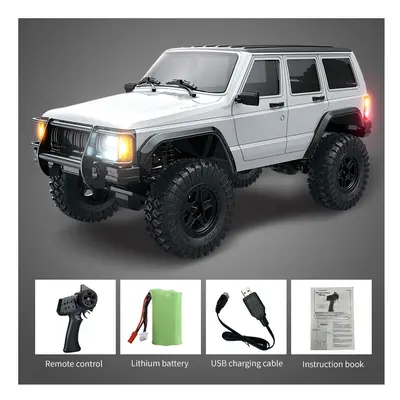 (C8809 White) C8809 1:18 Full Scale Simulation Model Jeep RC Car 2.4G 4WD Motor Pickup Climbing 