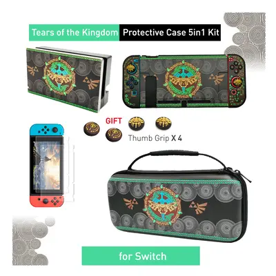 (G(For SWITCH)) ZD Tears Storage Bag for Nintendo Switch OLED Protective Shell Cover Skin Carryi